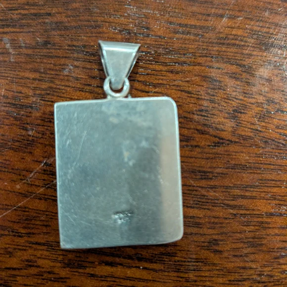 Vintage Mexican Sterling Silver Enamel Pendant – Bold & Unique Statement Piece - Picture 6 of 7